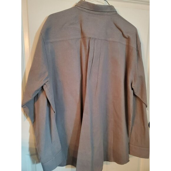 Duke Haband Dress shirt Men's Size XL Button up w/pockets and long sleeves Gray - Picture 2 of 3